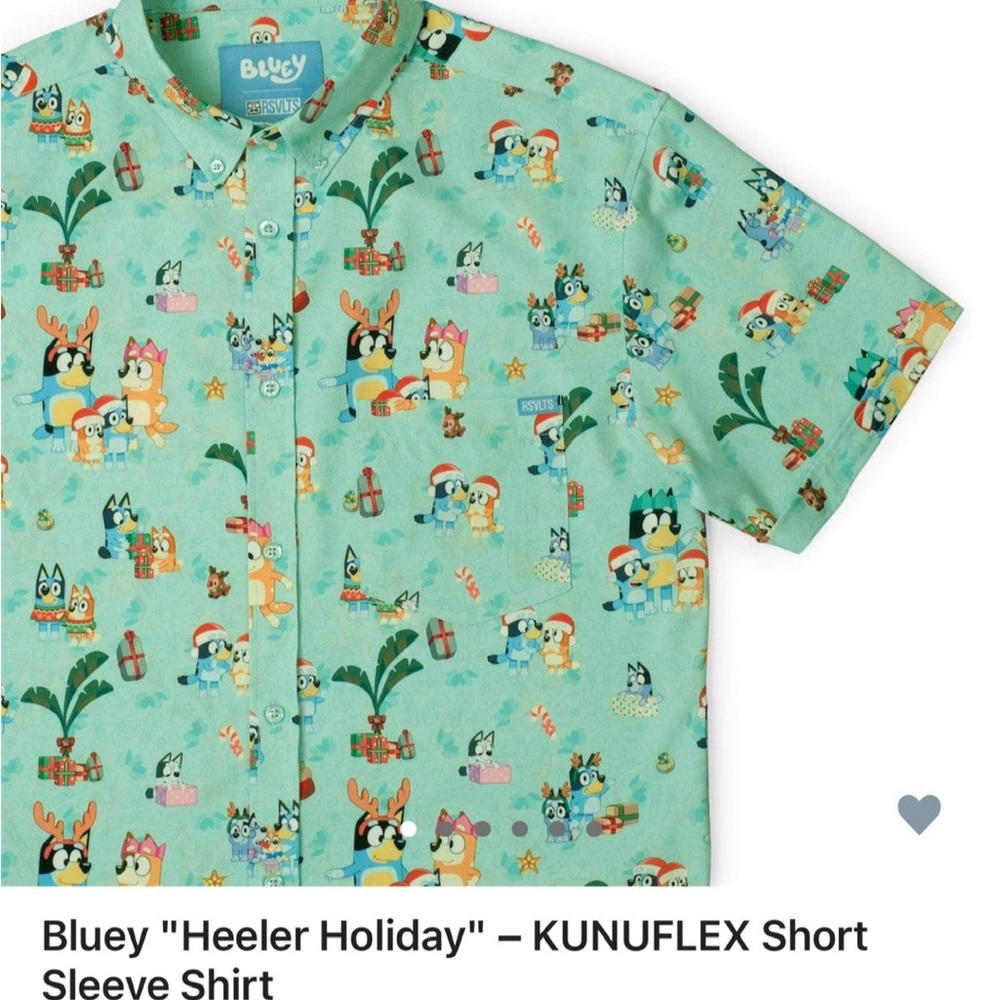 RSVLTS Bluey “Heeler Holiday” Men’s Christmas shirt 4XL